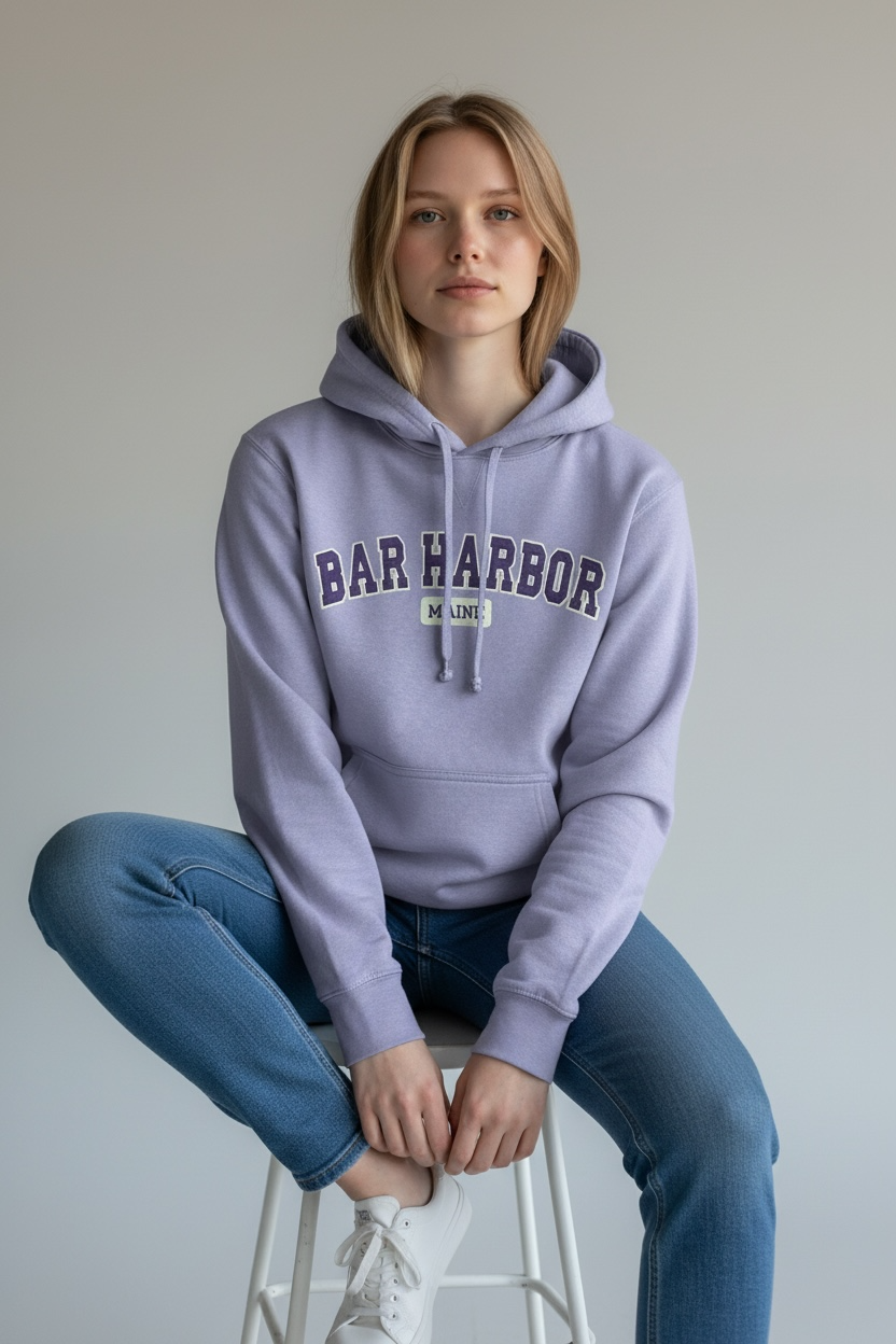 Embroidery BAR HARBOR Hoodie