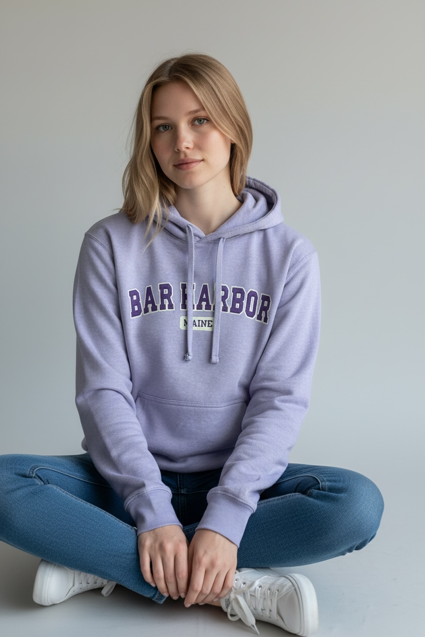 Embroidery BAR HARBOR Hoodie
