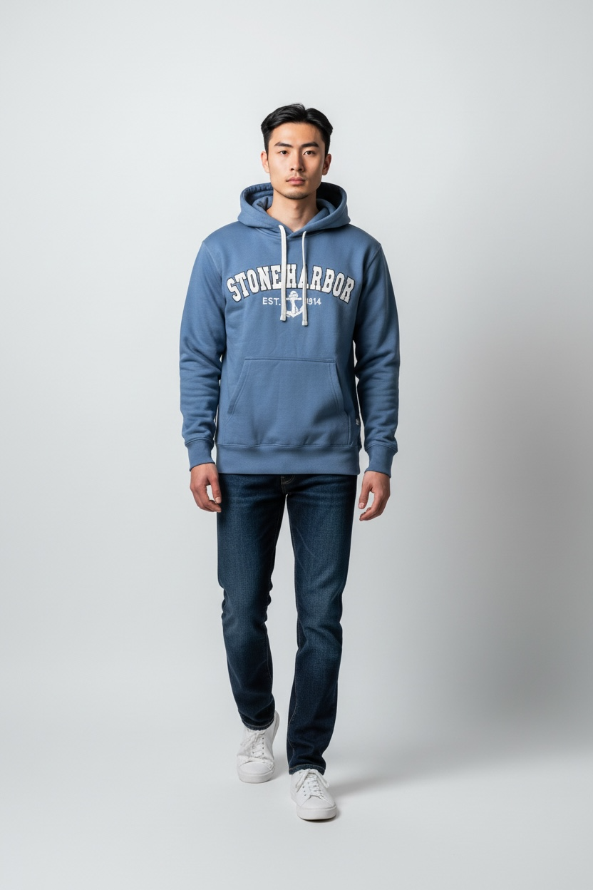 Embroidery STONE HARBOR Hoodie