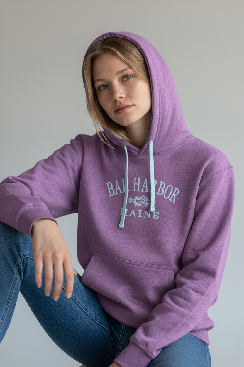 Embroidery BAR HARBOR Hoodie