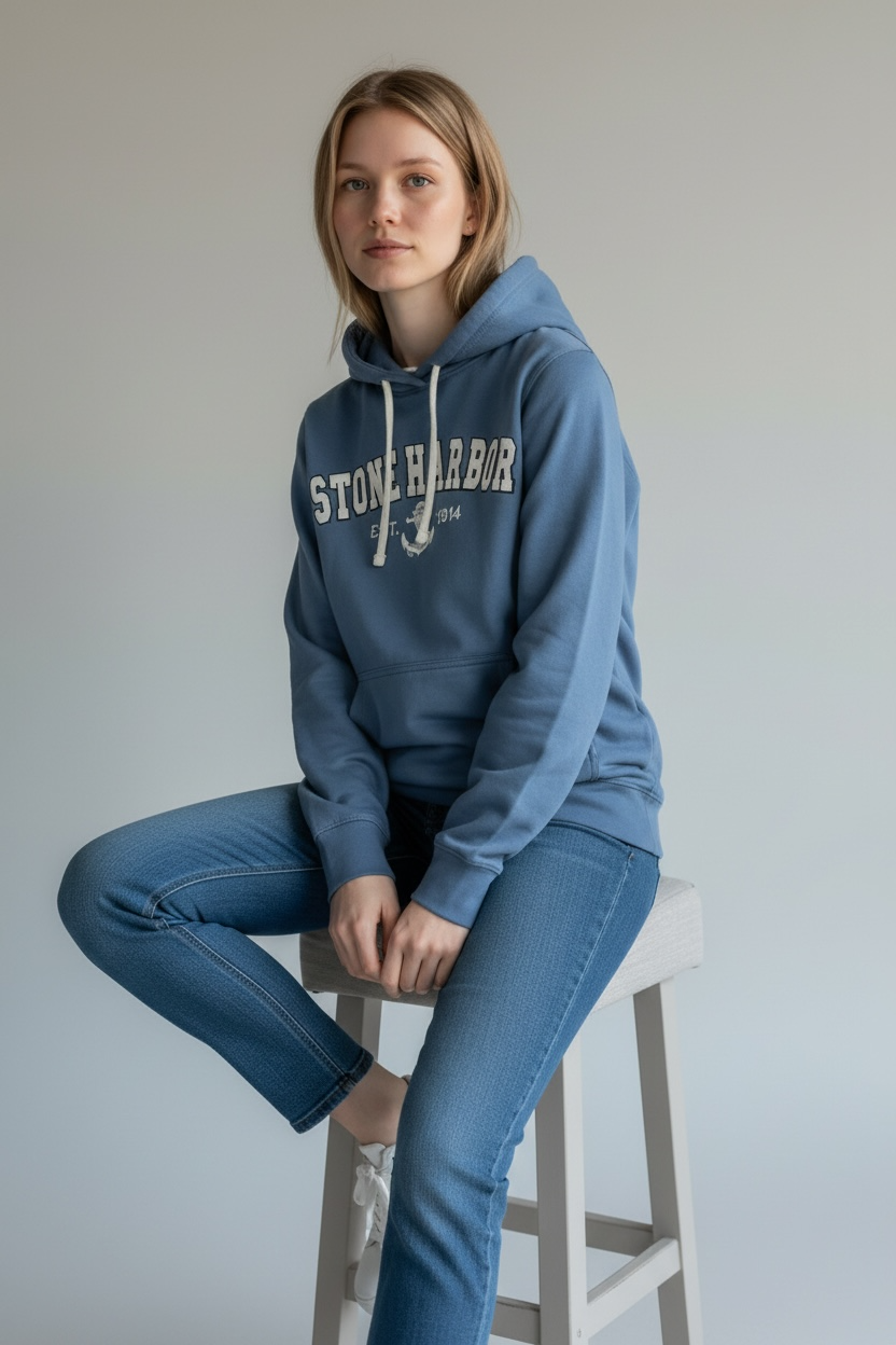 Embroidery STONE HARBOR Hoodie