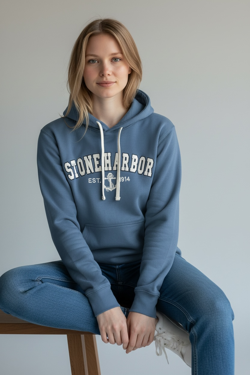 Embroidery STONE HARBOR Hoodie