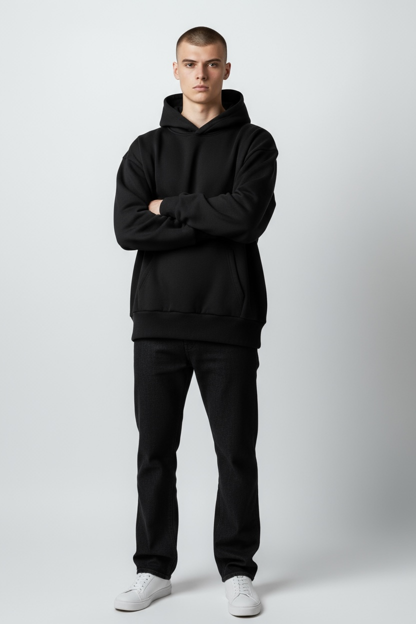 Heavy Grammage Drop Shoulder Hoodie