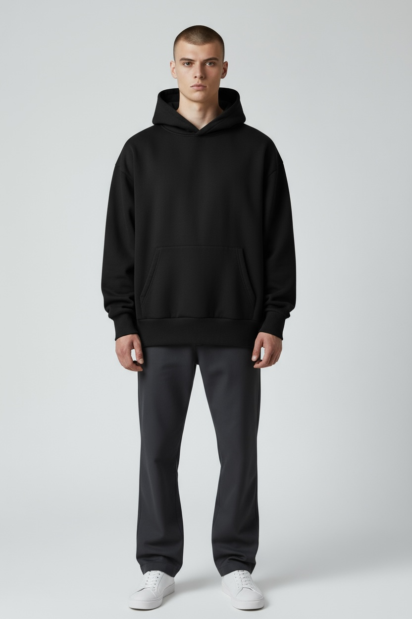 Heavy Grammage Drop Shoulder Hoodie