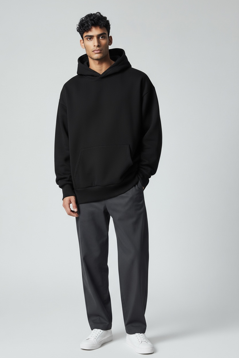 Heavy Grammage Drop Shoulder Hoodie