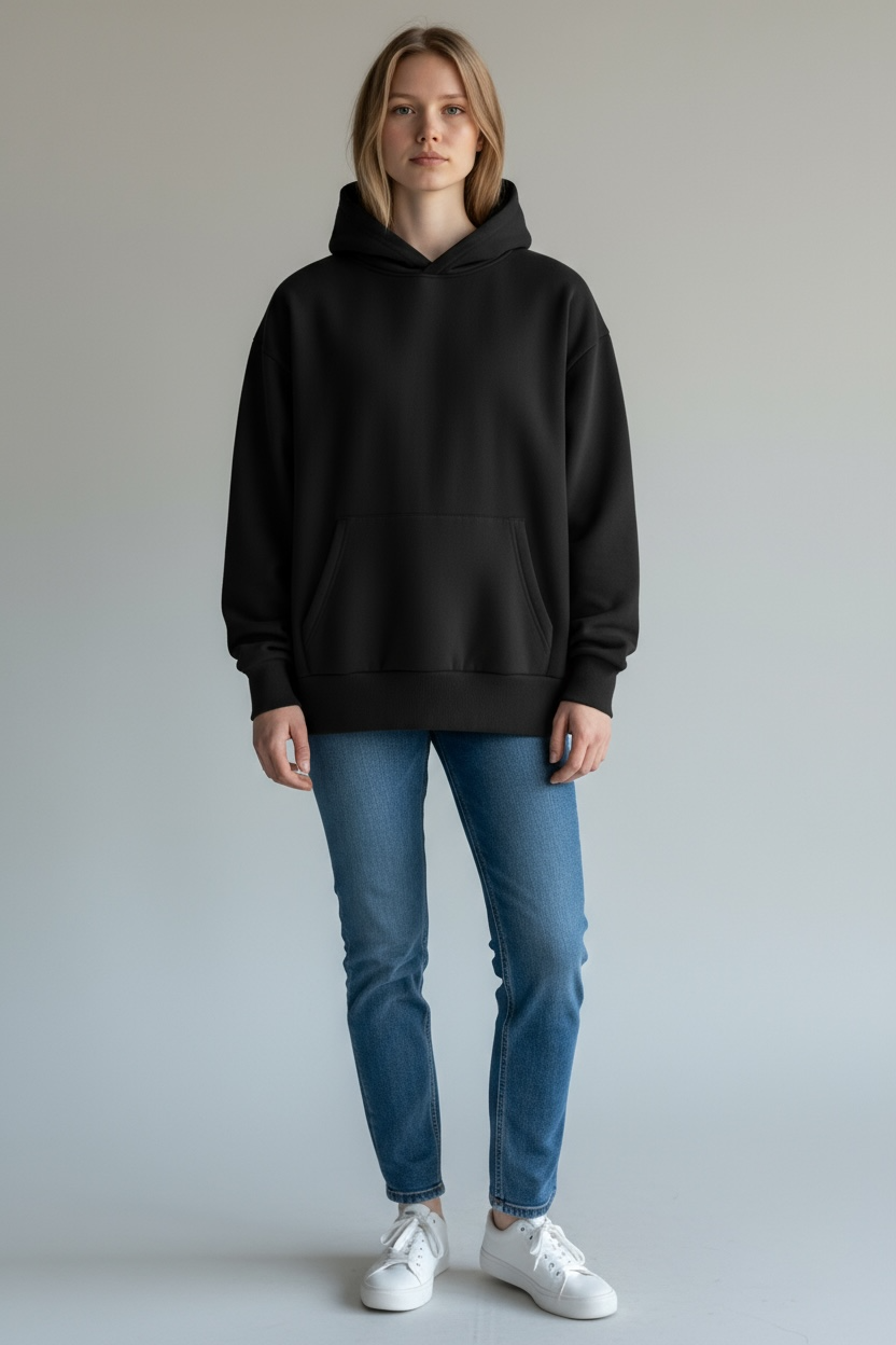 Heavy Grammage Drop Shoulder Hoodie