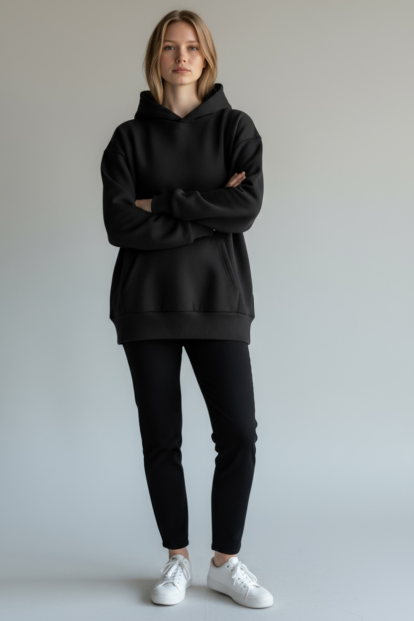 Heavy Grammage Drop Shoulder Hoodie
