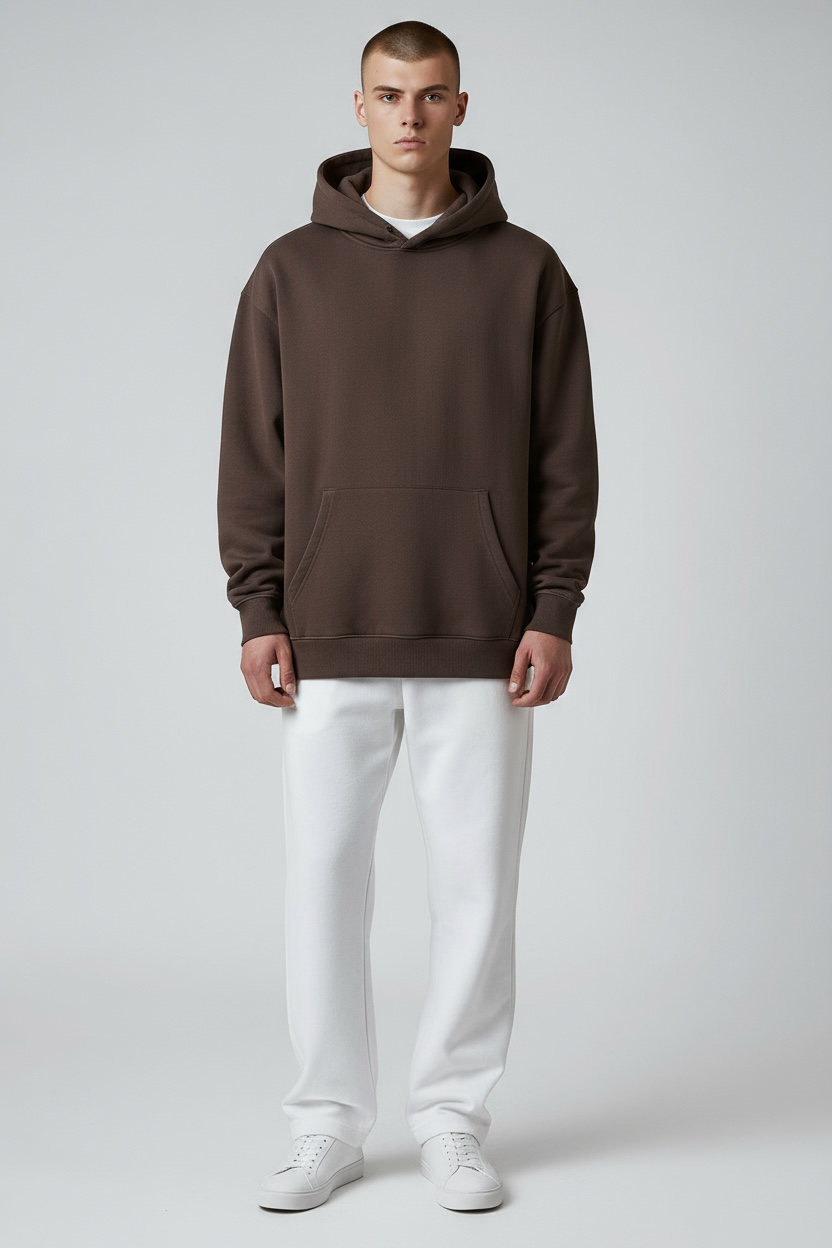 Heavy Grammage Drop Shoulder Hoodie