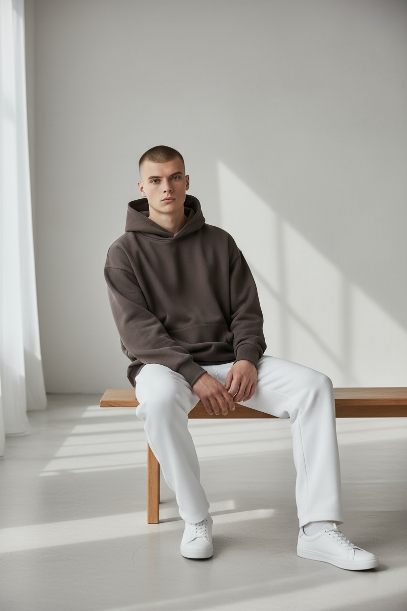 Heavy Grammage Drop Shoulder Hoodie