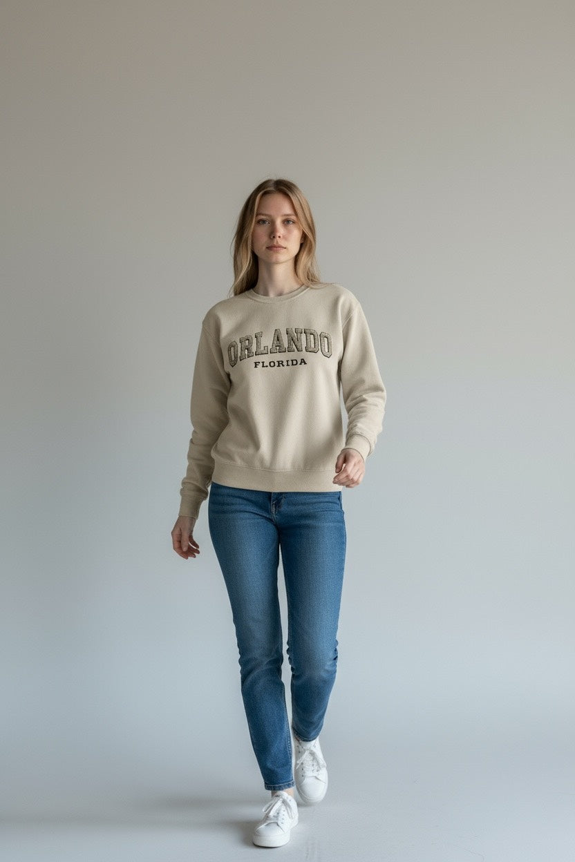 Embroidery Orlando Florida Sweatshirt