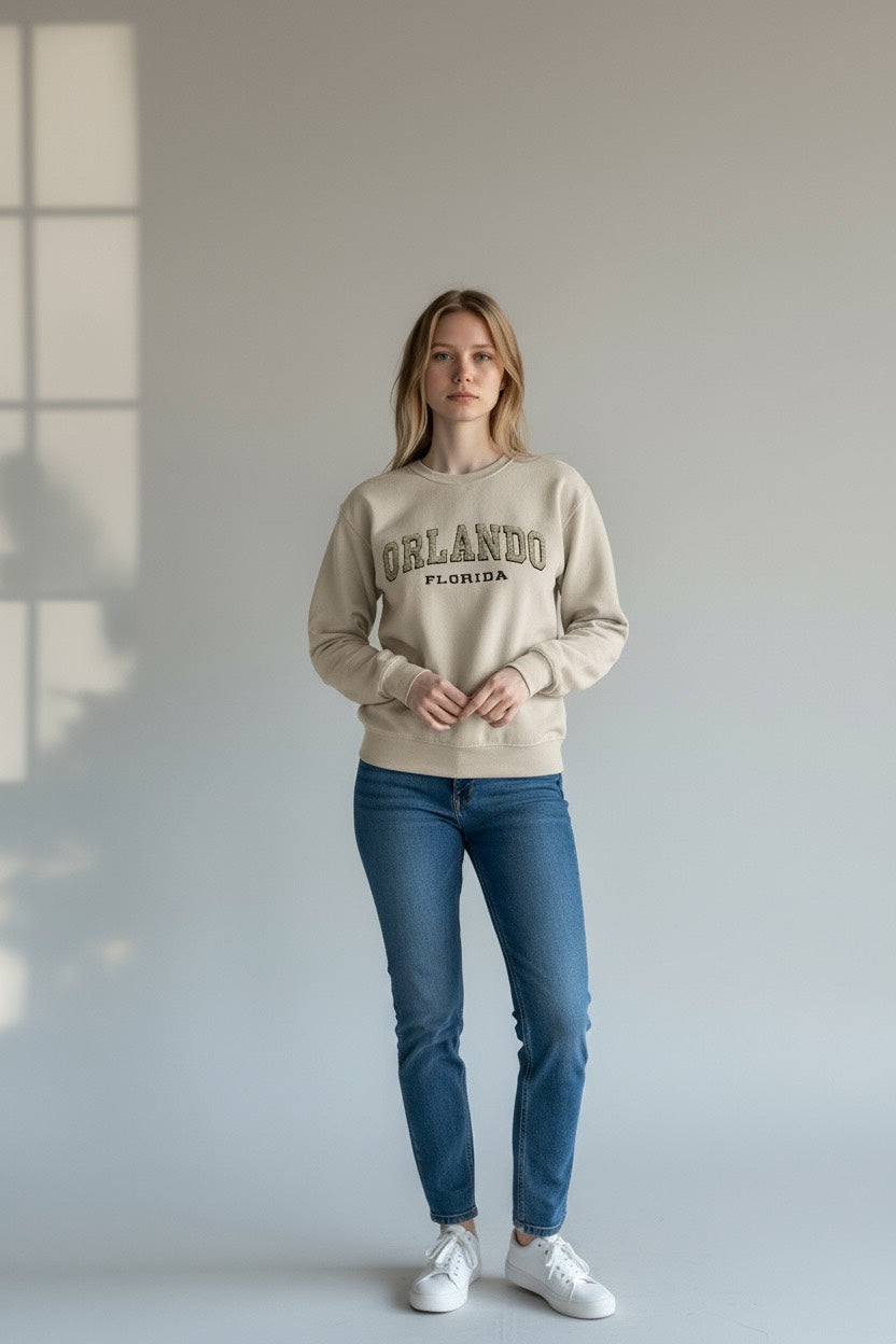 Embroidery Orlando Florida Sweatshirt