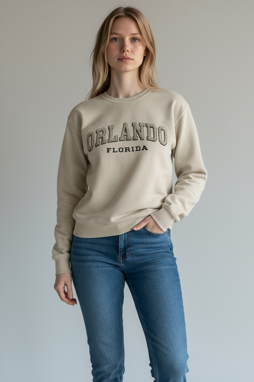 Embroidery Orlando Florida Sweatshirt