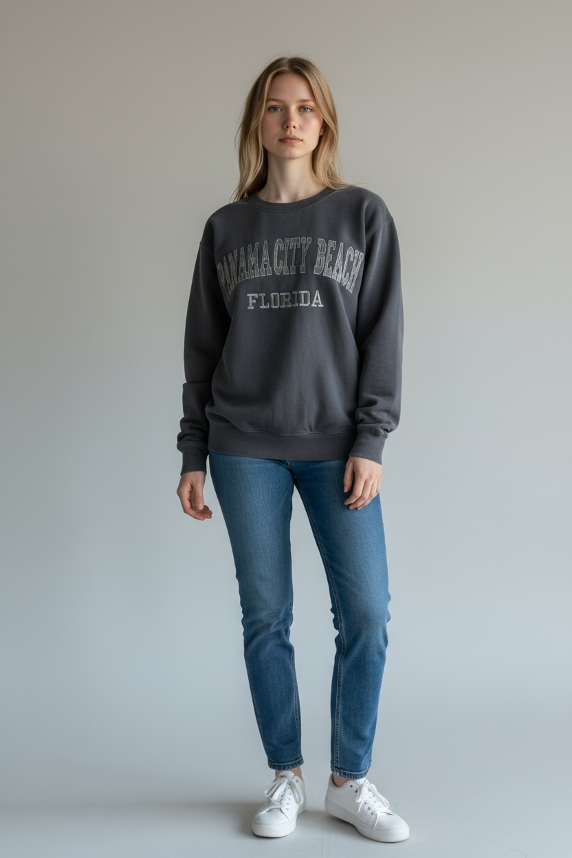 Embroidery Panama City Beach Sweatshirt