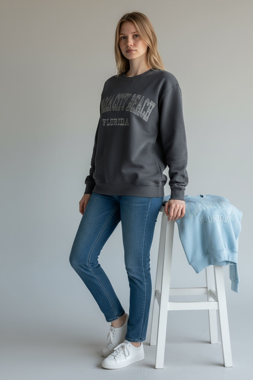 Embroidery Panama City Beach Sweatshirt