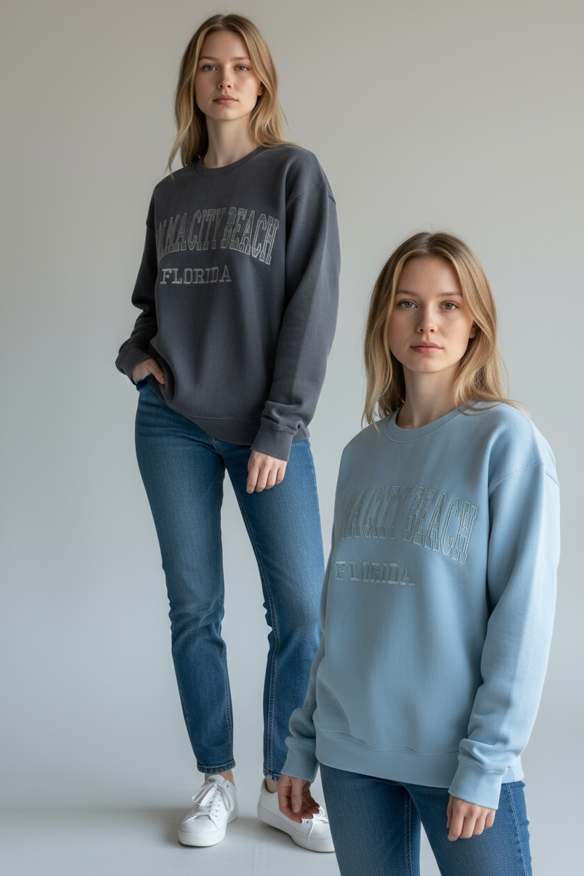 Embroidery Panama City Beach Sweatshirt