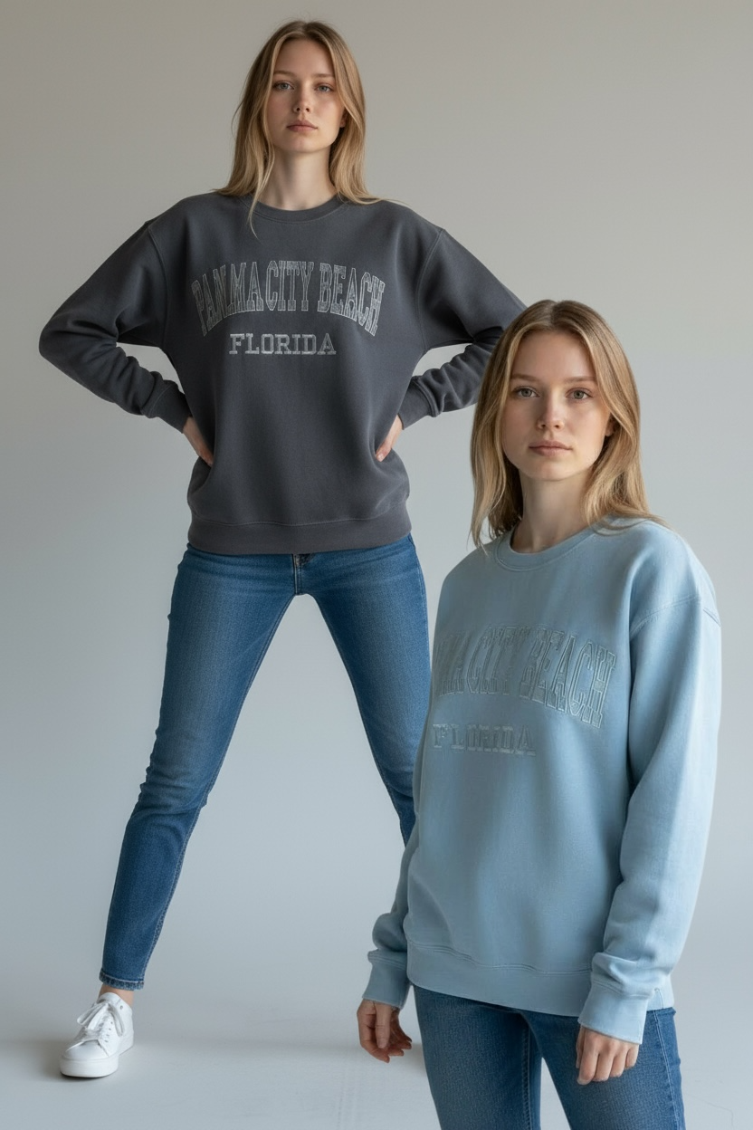 Embroidery Panama City Beach Sweatshirt