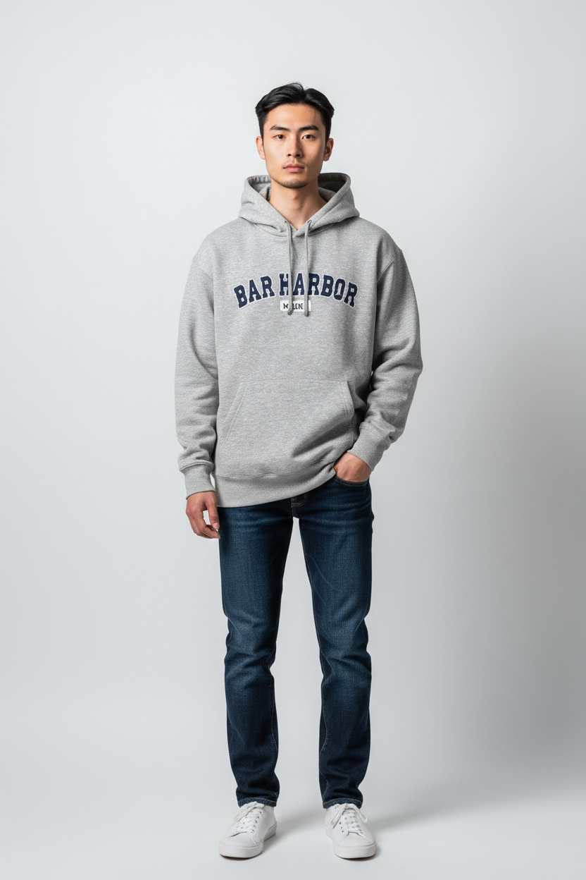 Bar Harbor Embroidery Hoodie