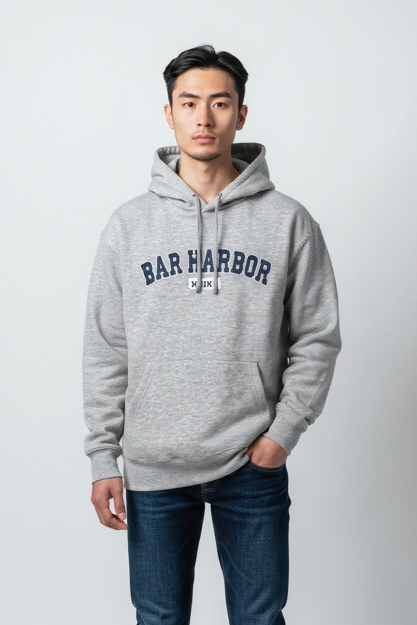Bar Harbor Embroidery Hoodie