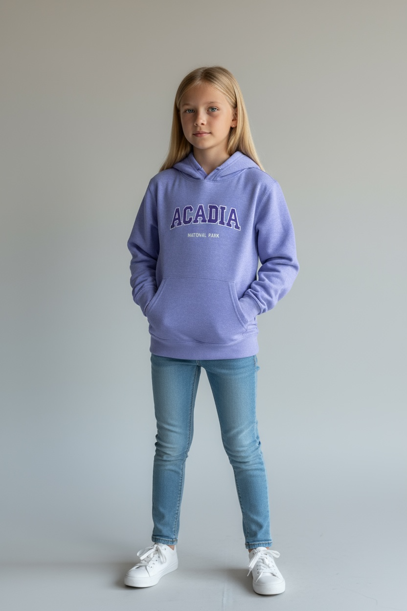 Kid's Embroidery Acadia Zipper