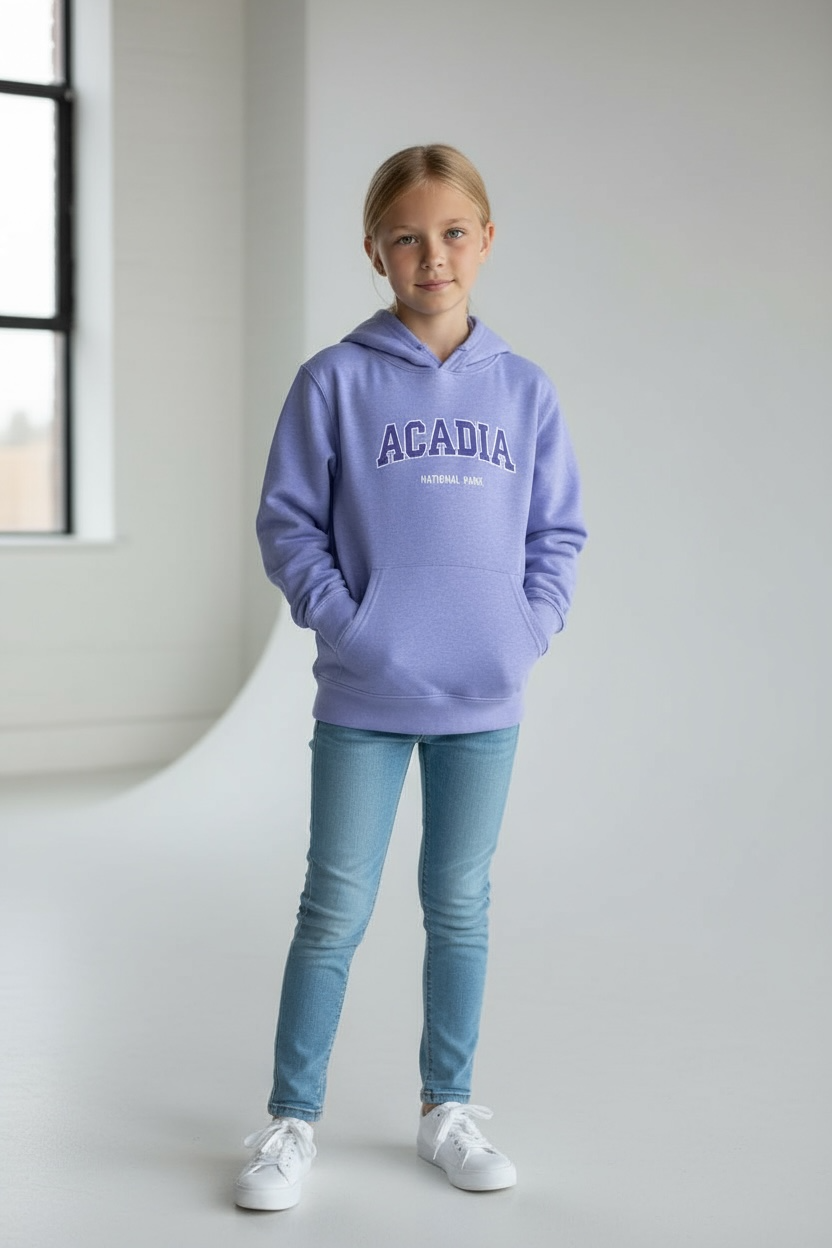 Kid's Embroidery Acadia Zipper