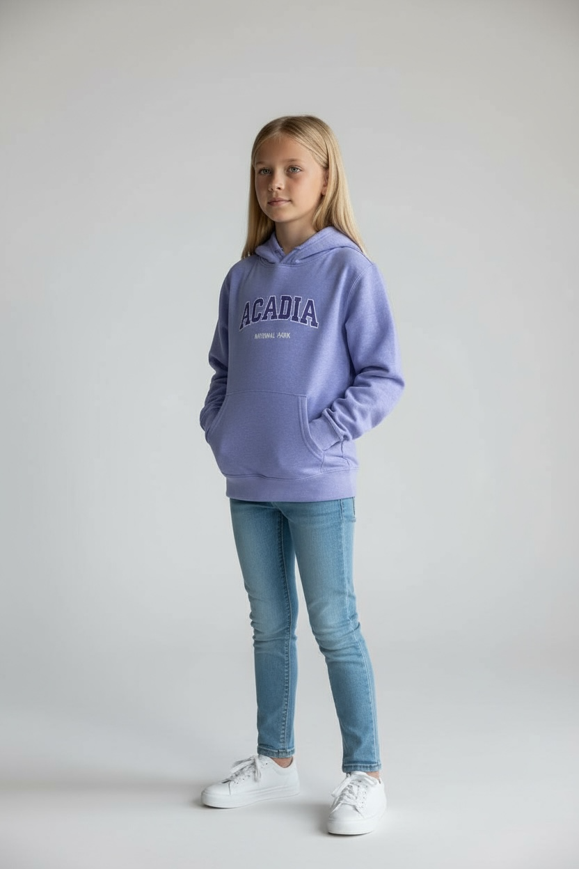 Kid's Embroidery Acadia Zipper