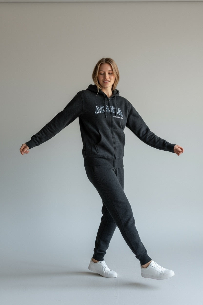 Embroidery ACADIA Hoodie Zipper