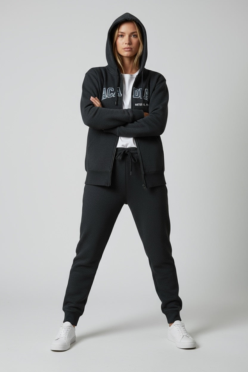 Embroidery ACADIA Hoodie Zipper