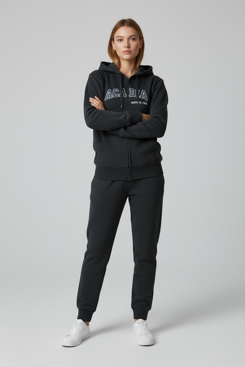 Embroidery ACADIA Hoodie Zipper