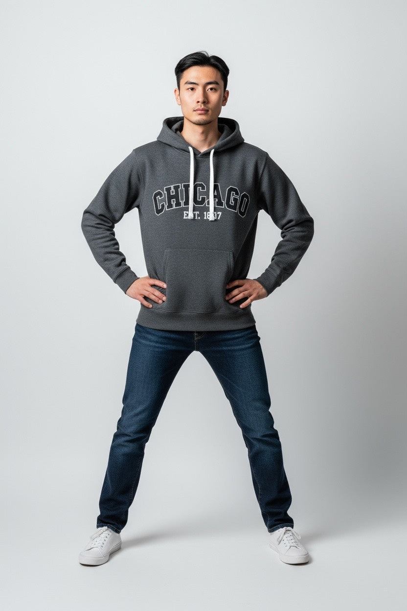 Embroidery CHICAGO Hoodie