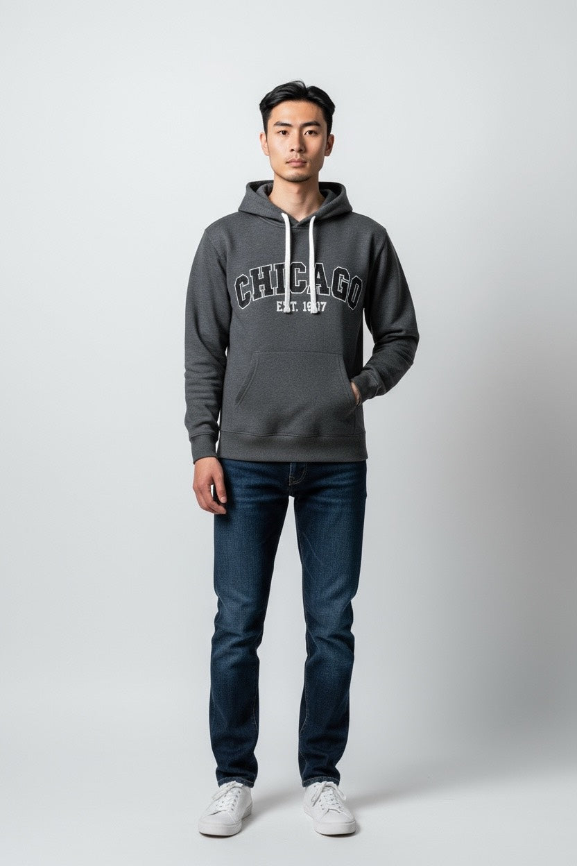 Embroidery CHICAGO Hoodie