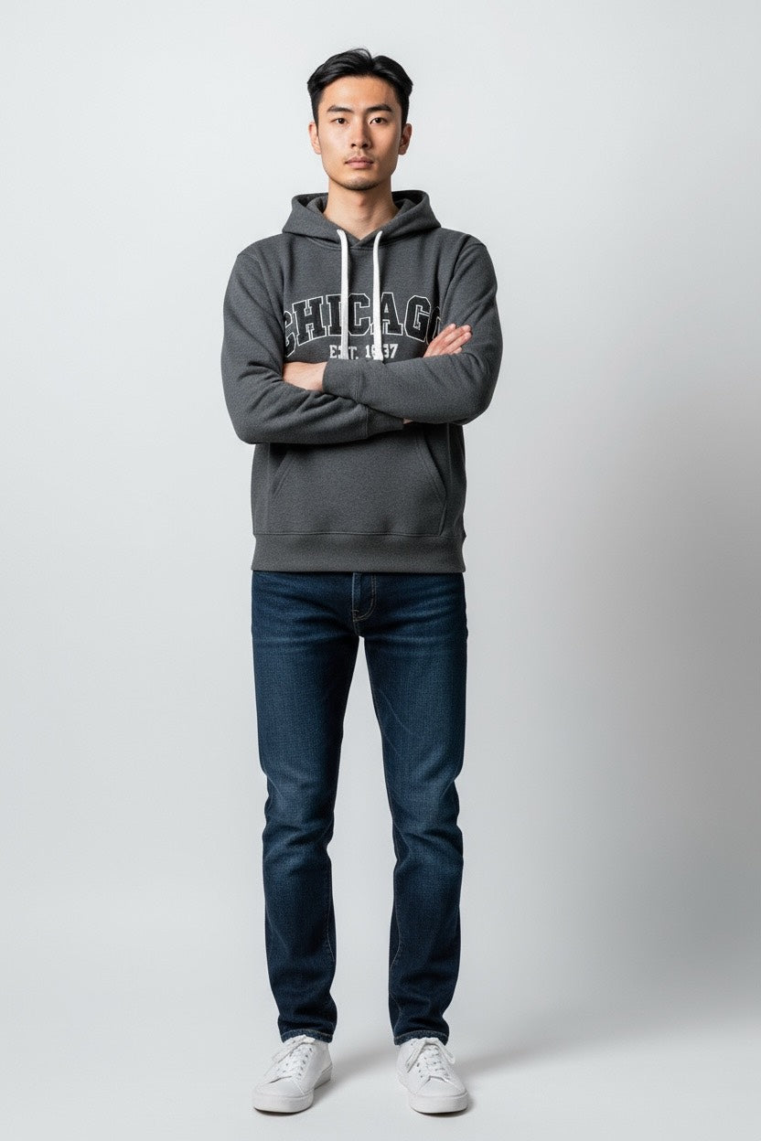 Embroidery CHICAGO Hoodie