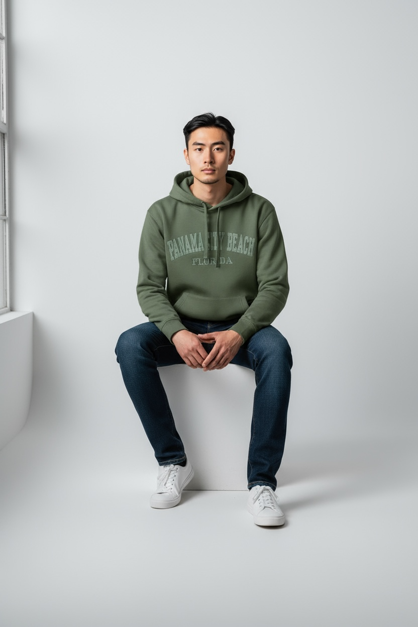 Embroidery Panama City Beach Hoodie