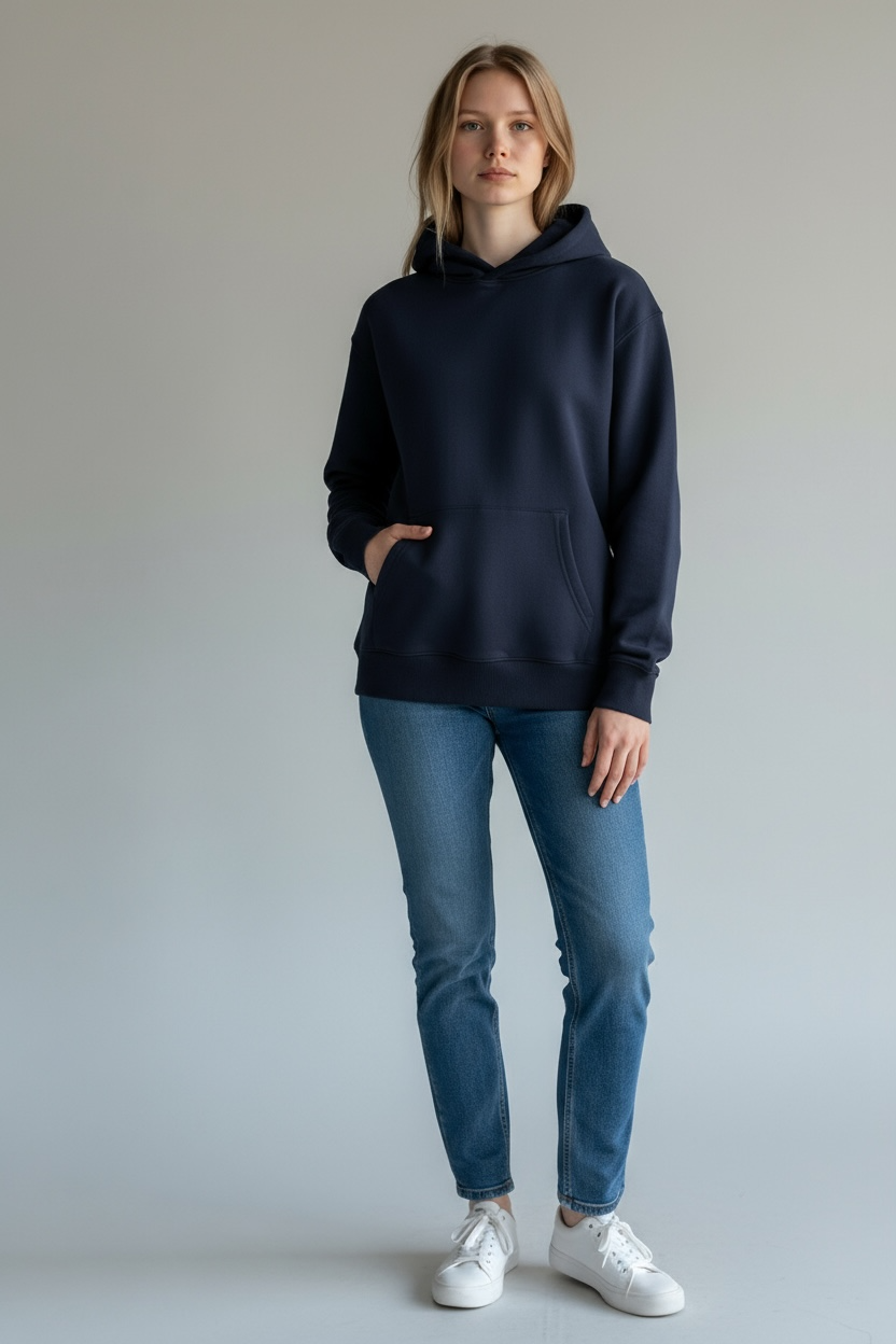 Heavy Grammage Drop Shoulder Hoodie