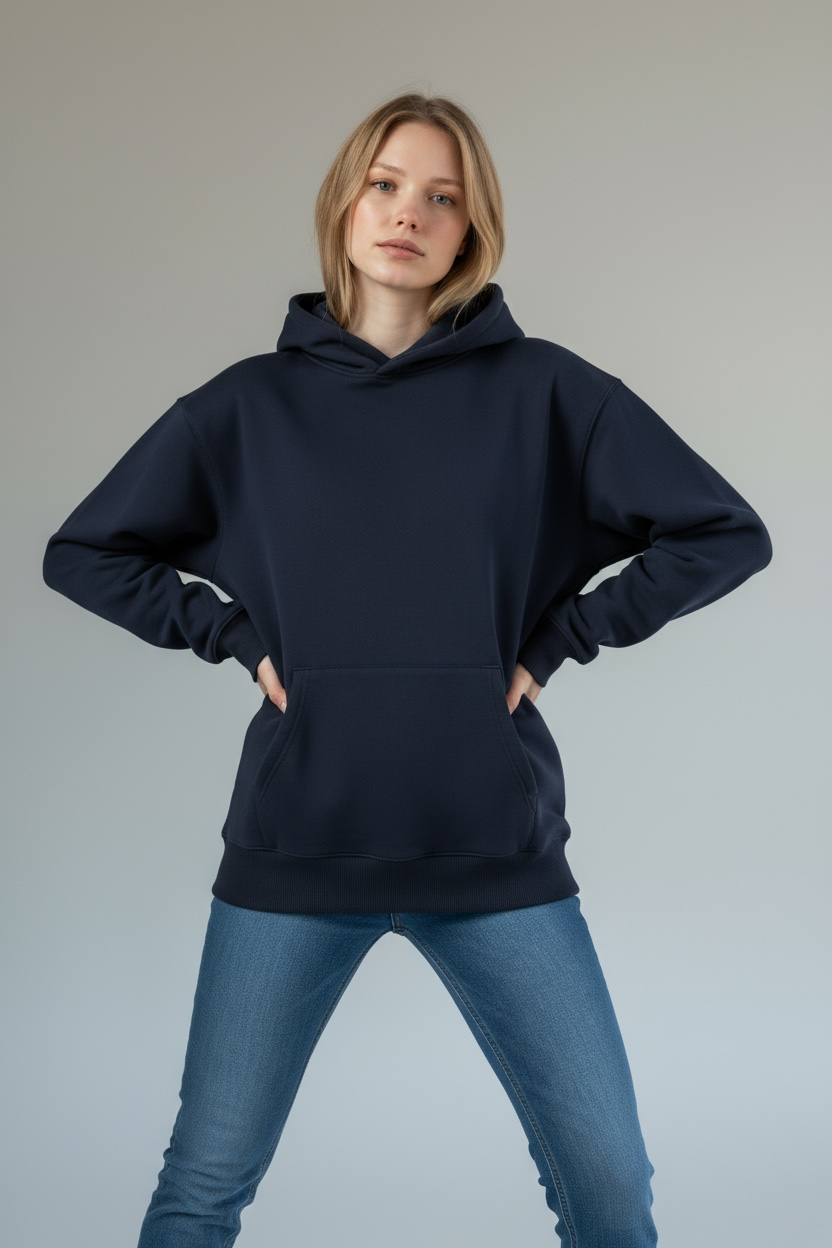 Heavy Grammage Drop Shoulder Hoodie