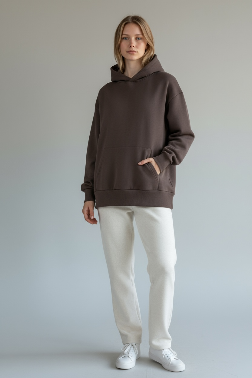 Heavy Grammage Drop Shoulder Hoodie